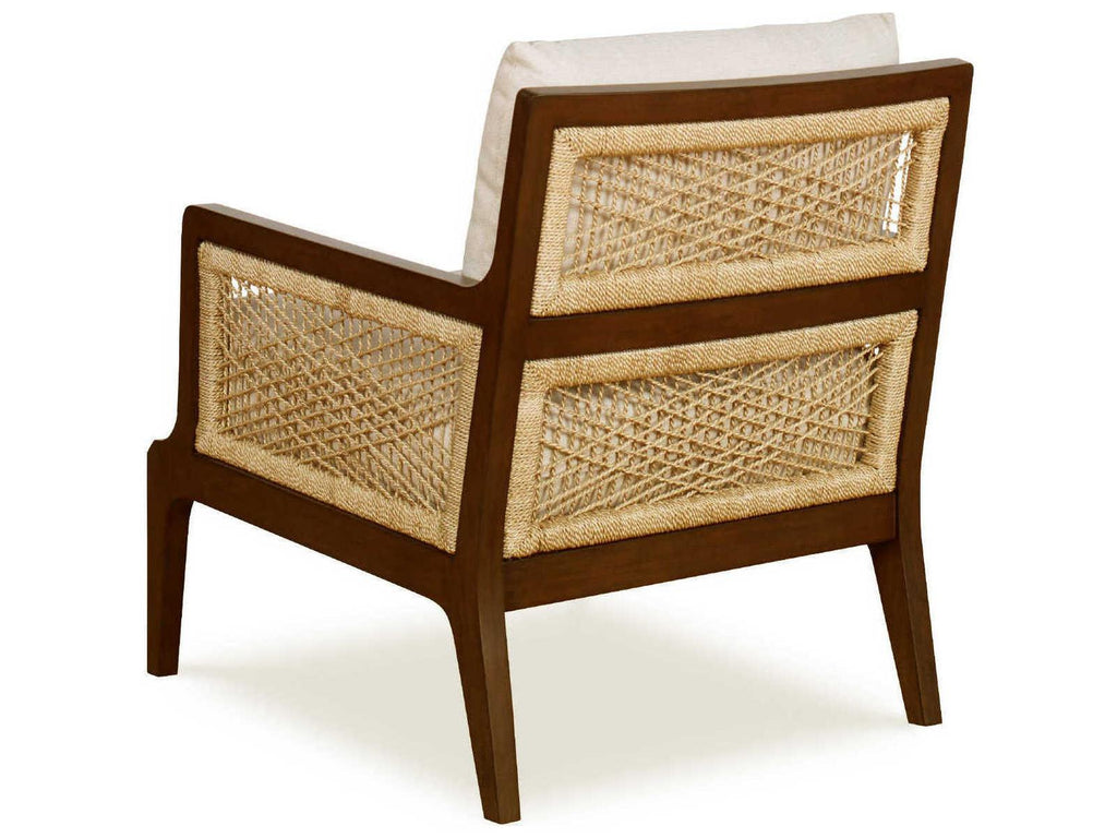 Curate Brown Fabric Accent Chair