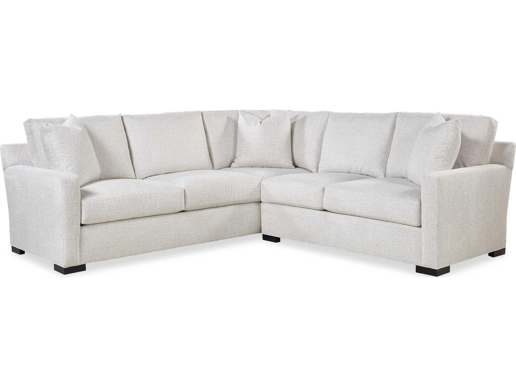Cornerstone 2-Piece White Fabric Sectional Sofa