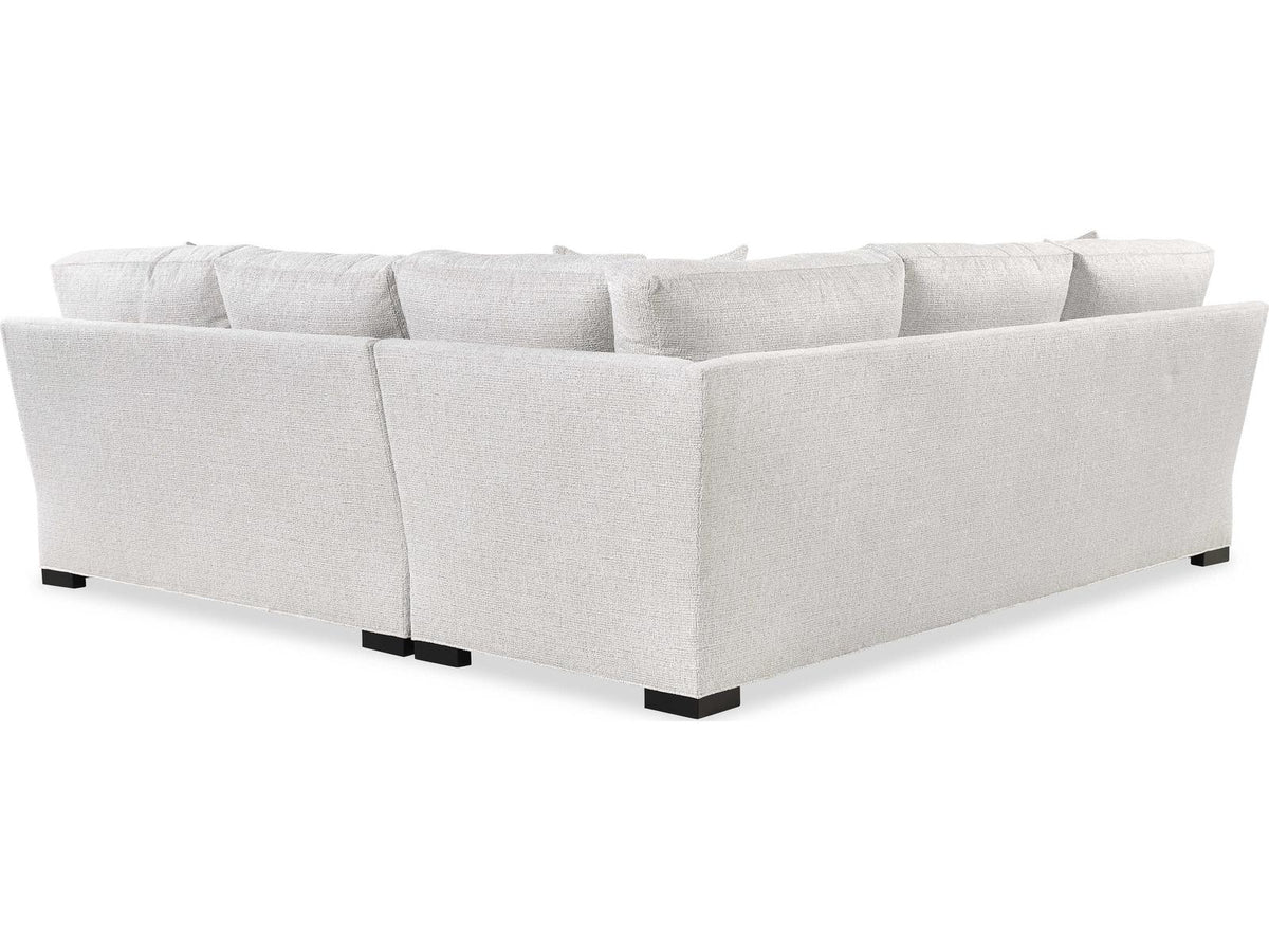 Cornerstone 2-Piece White Fabric Sectional Sofa