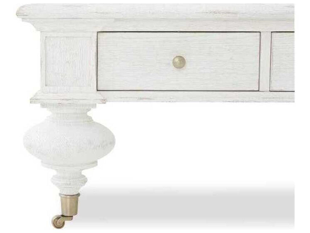 Monarch Rectangle Coffee Table Oak and Veneer White Wash Finish