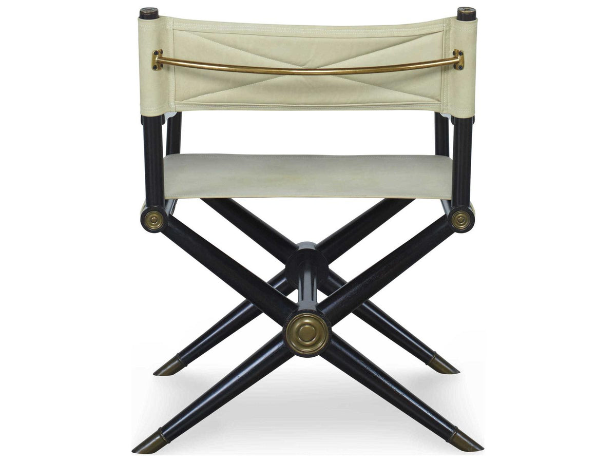 Minnelli Upholstered Leather Dining Arm Chair in Coconut and Black