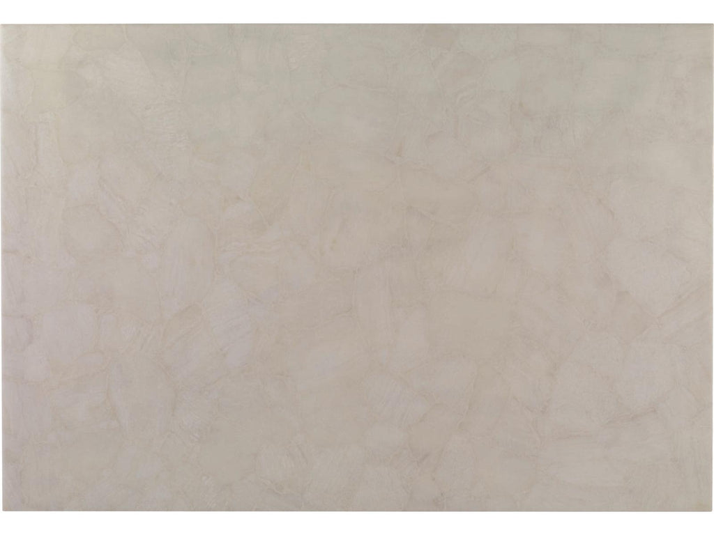 Grand Tour Rectangle Coffee Table in White Onyx Stone and Bronze