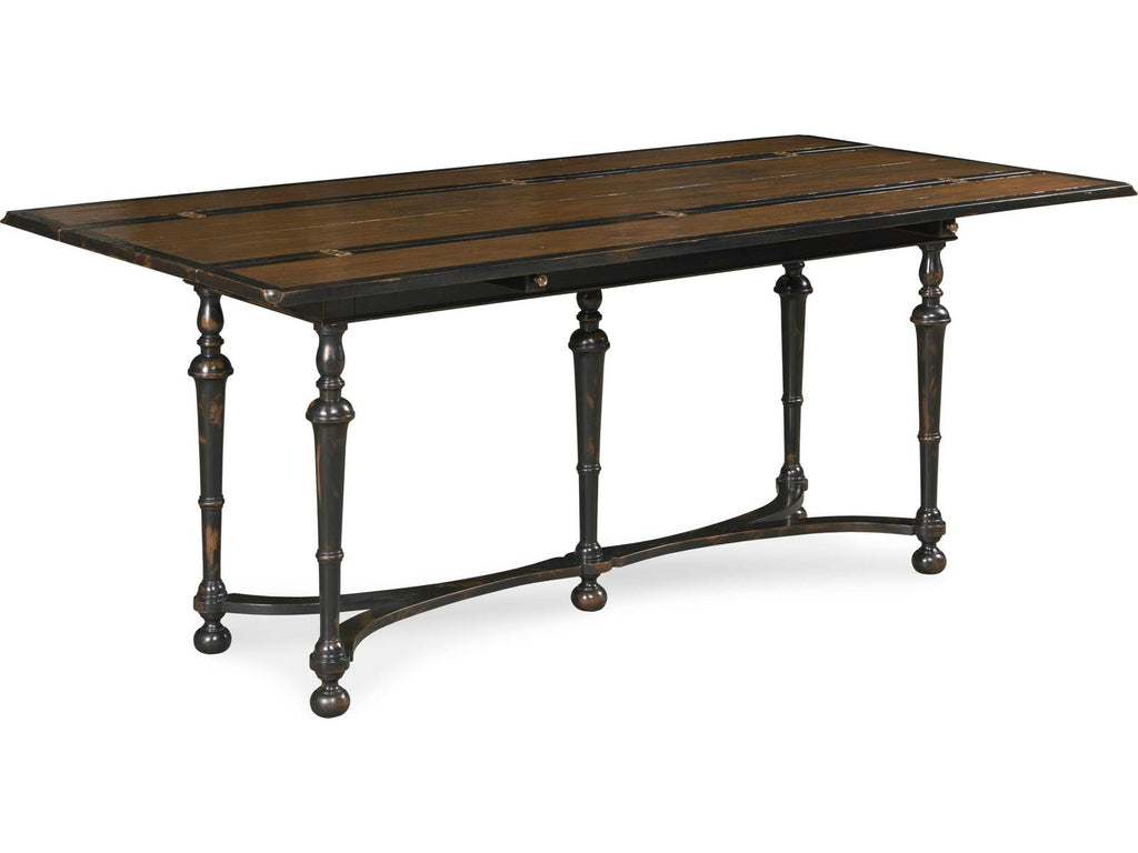 Winston Flip-top Console Table in Mahogany and Oak Veneer