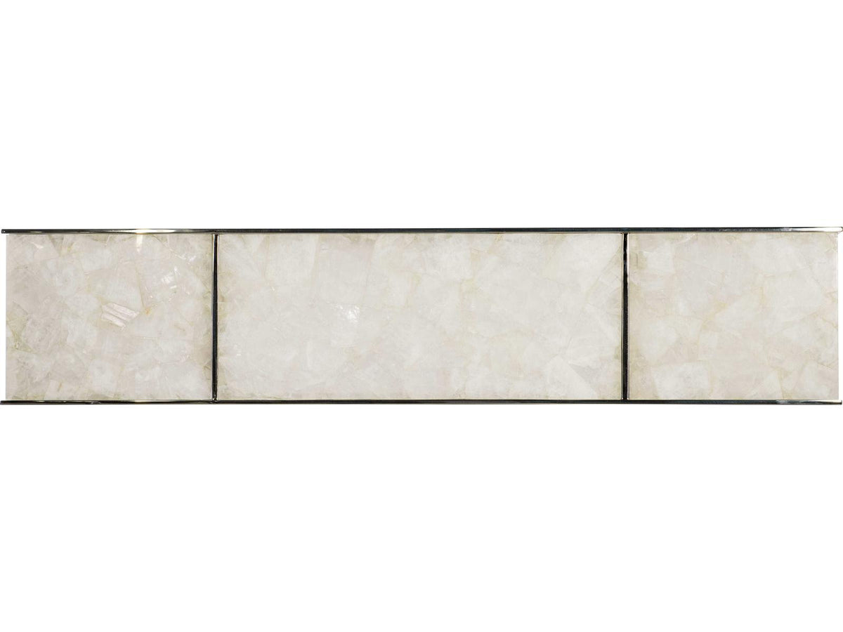 Samantha Glassy Quartz Rectangular Console Table