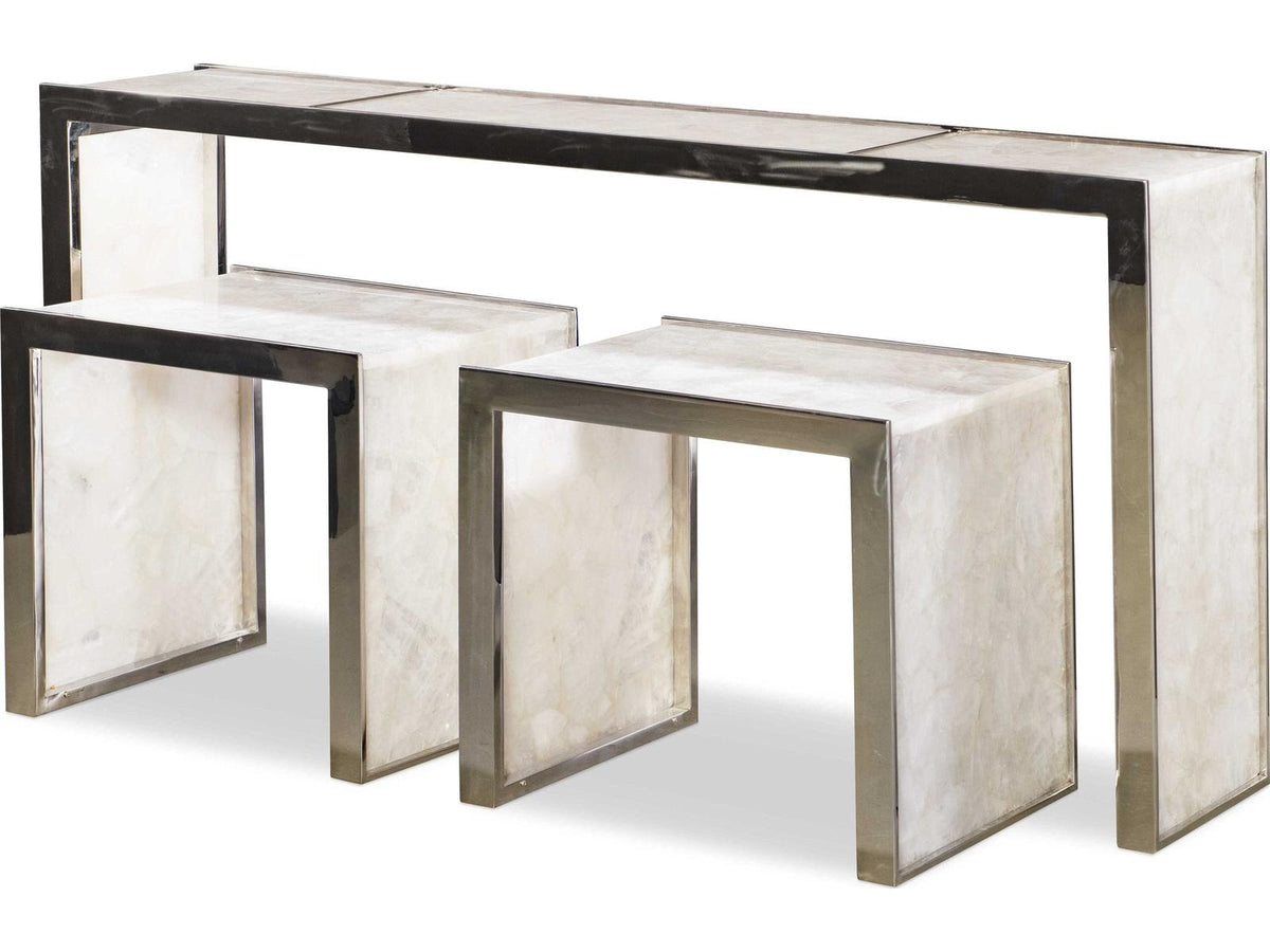 Samantha Rectangular Stone Console Table
