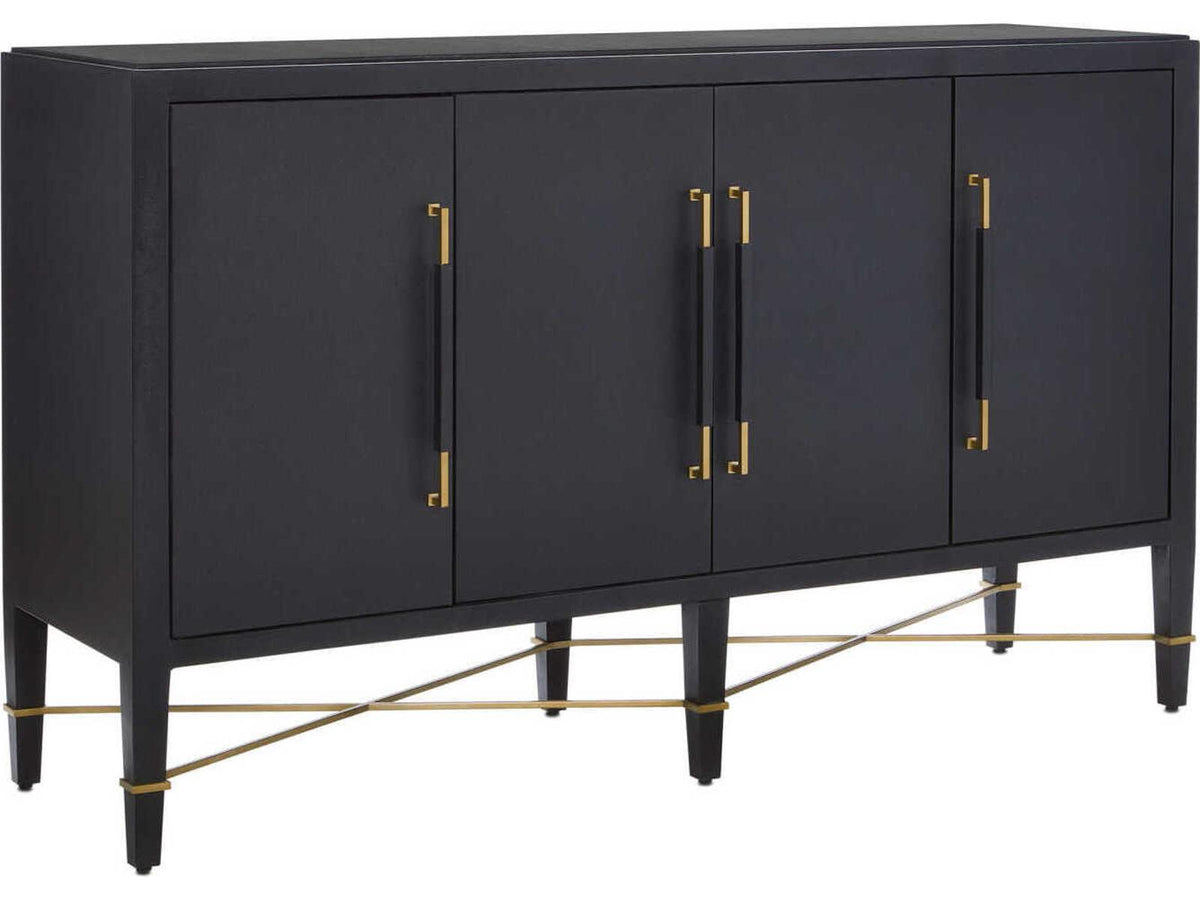 Vistas 67 Black Lacquered Linen Champagne Metal Sideboard,"<div class="flex flex-col max-w-1/4">
<span class="w-full text-base font-semibold mb-2">Features</span><ul class="list-disc pl-5"><li class="text-sm my-1"><div class="w-full html-content-container