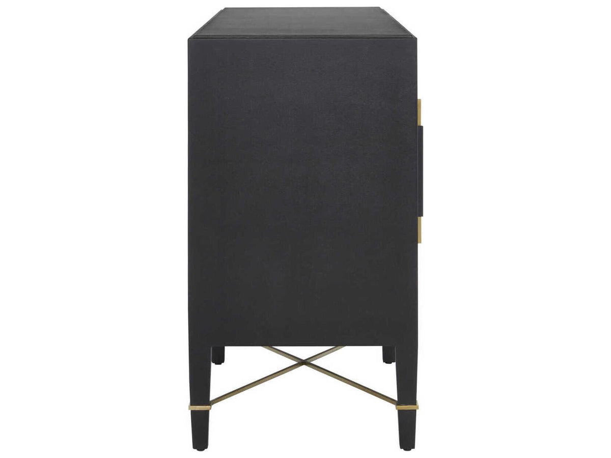 Vistas 67 Black Lacquered Linen Champagne Metal Sideboard,"<div class="flex flex-col max-w-1/4">
<span class="w-full text-base font-semibold mb-2">Features</span><ul class="list-disc pl-5"><li class="text-sm my-1"><div class="w-full html-content-container