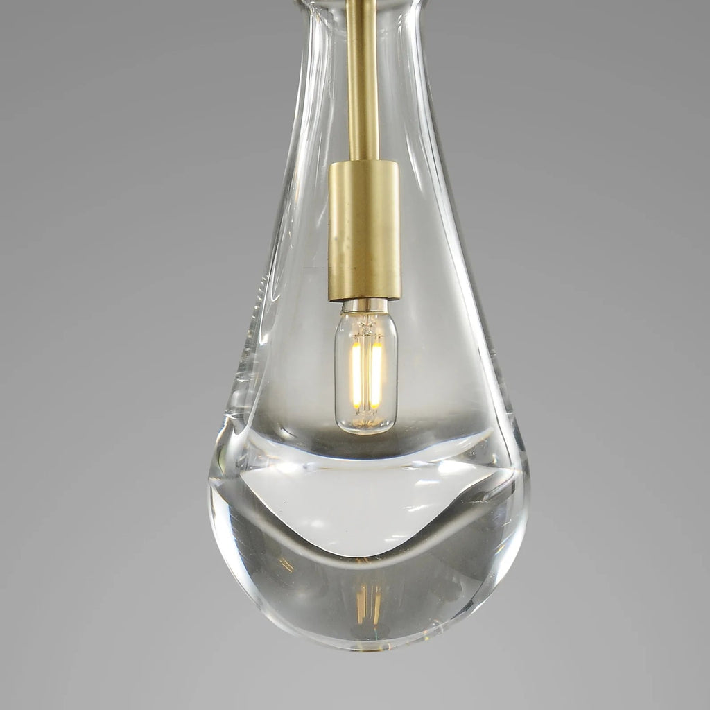 Raindrop Round 2-Lights Cord Chandelier