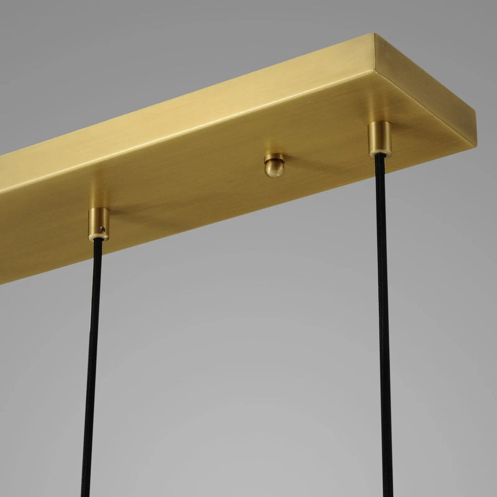 Raindrop Round 2-Lights Rod Chandelier
