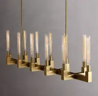 Cannele Linear Chandelier 67" For Kitchen Island