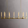 Cannele Linear Chandelier 67" For Kitchen Island