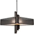 Hammerton Studio Carlyle 24" Wide Artisan Crafted Chandelier with Hand Textured Glass