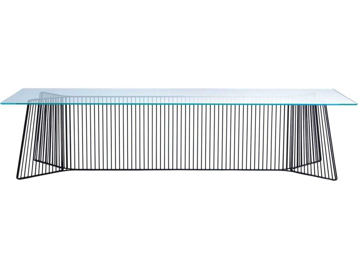 Anapo By Gordon Guillaumier Rectangular Glass Dining Table