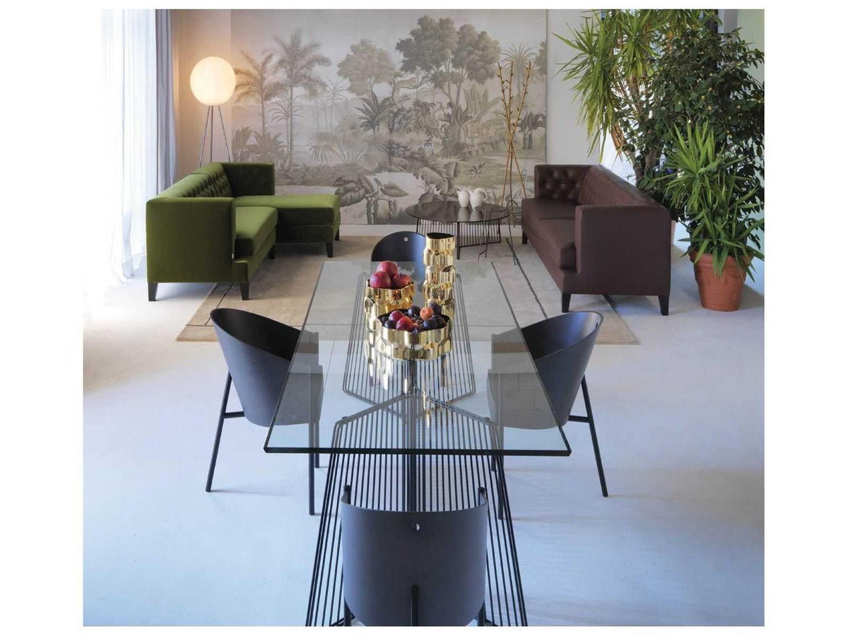 Anapo By Gordon Guillaumier Rectangular Glass Dining Table