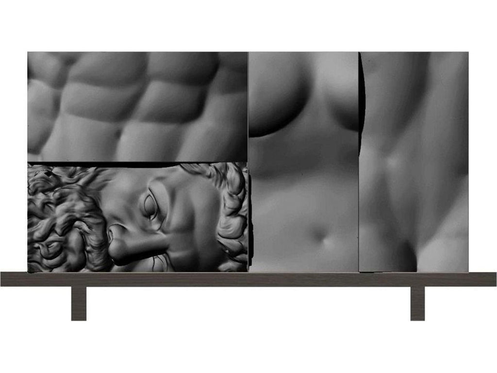 Ercole E Afrodite Modular Sideboard with Sculptural Elements