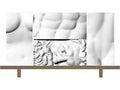 Ercole E Afrodite Sideboard with Oak Wood Base and Sculpted Relief Front