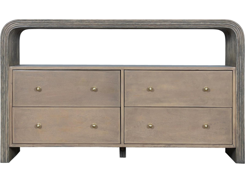 David Francis Bahia Four-Drawer Dresser with Open Shelf