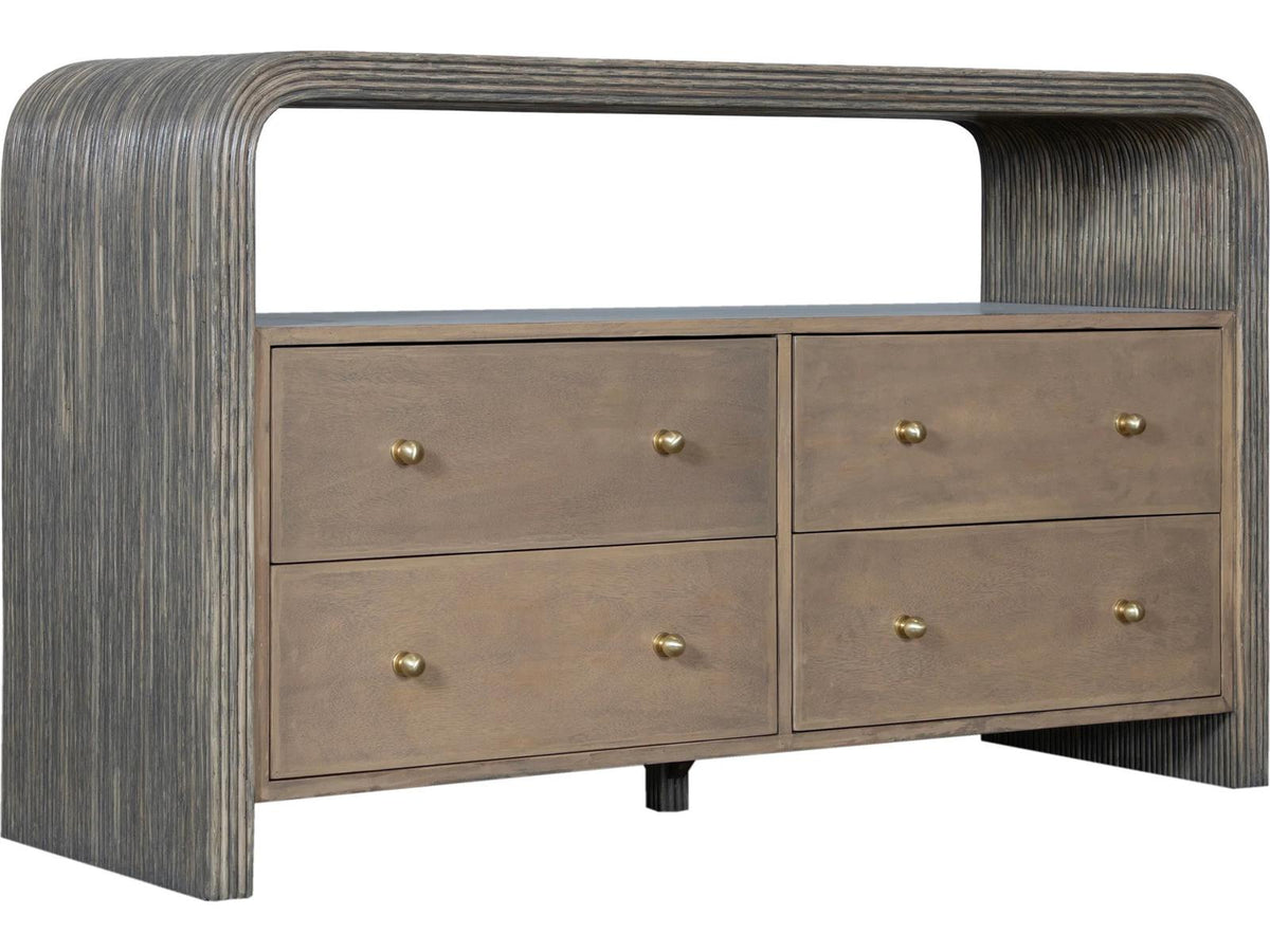 David Francis Bahia Four-Drawer Dresser with Open Shelf