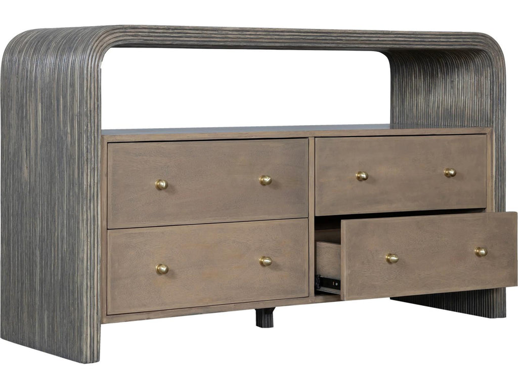 David Francis Bahia Four-Drawer Dresser with Open Shelf