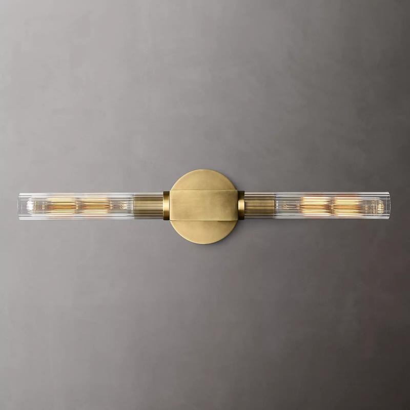 Cannele Double Head Candlestick Wall Sconce