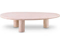 Prelude Free-Form Travertine Coffee Table