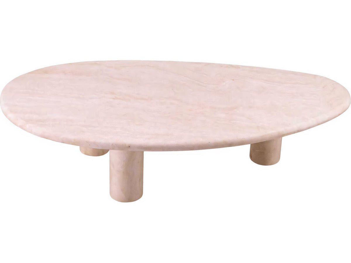 Prelude Free-Form Travertine Coffee Table