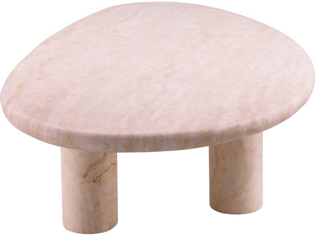 Prelude Free-Form Travertine Coffee Table