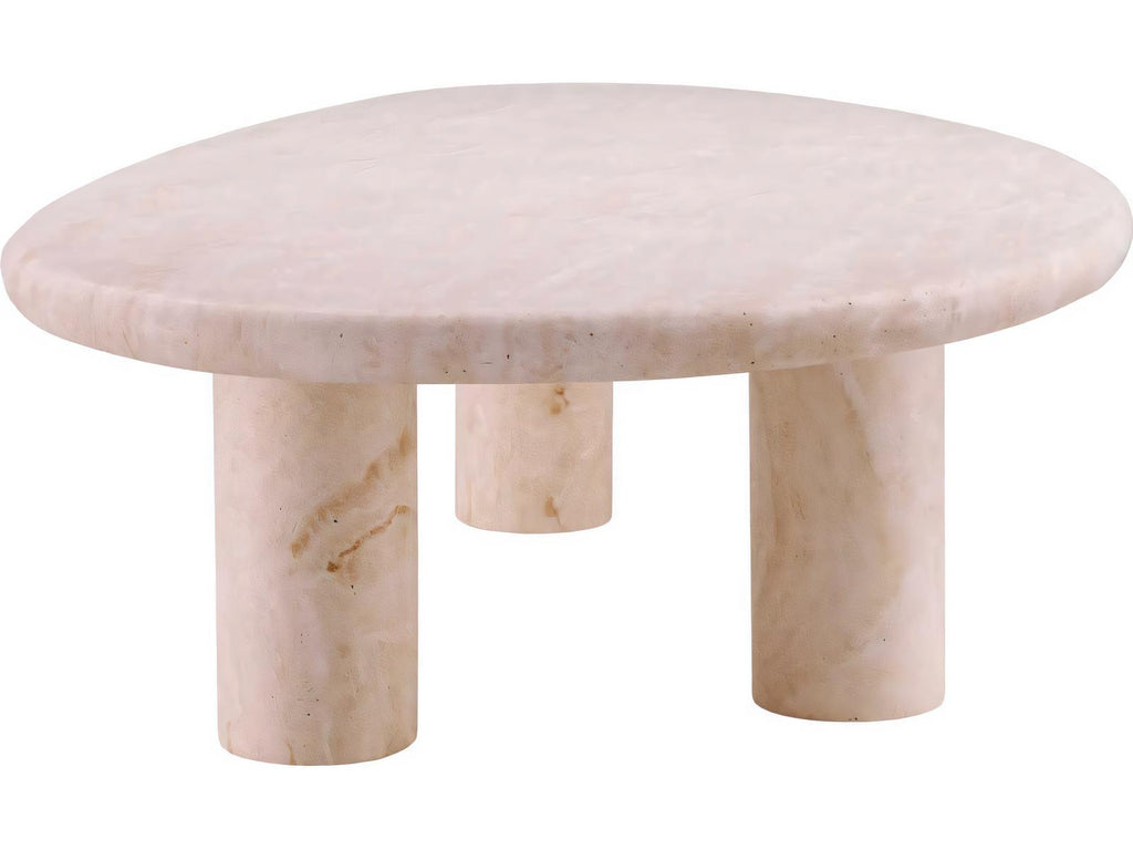 Prelude Free-Form Travertine Coffee Table
