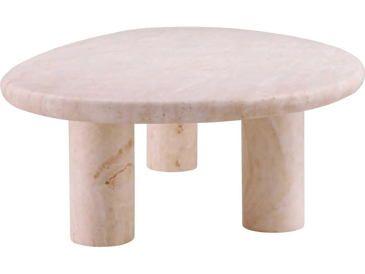 Prelude Free-Form Travertine Coffee Table