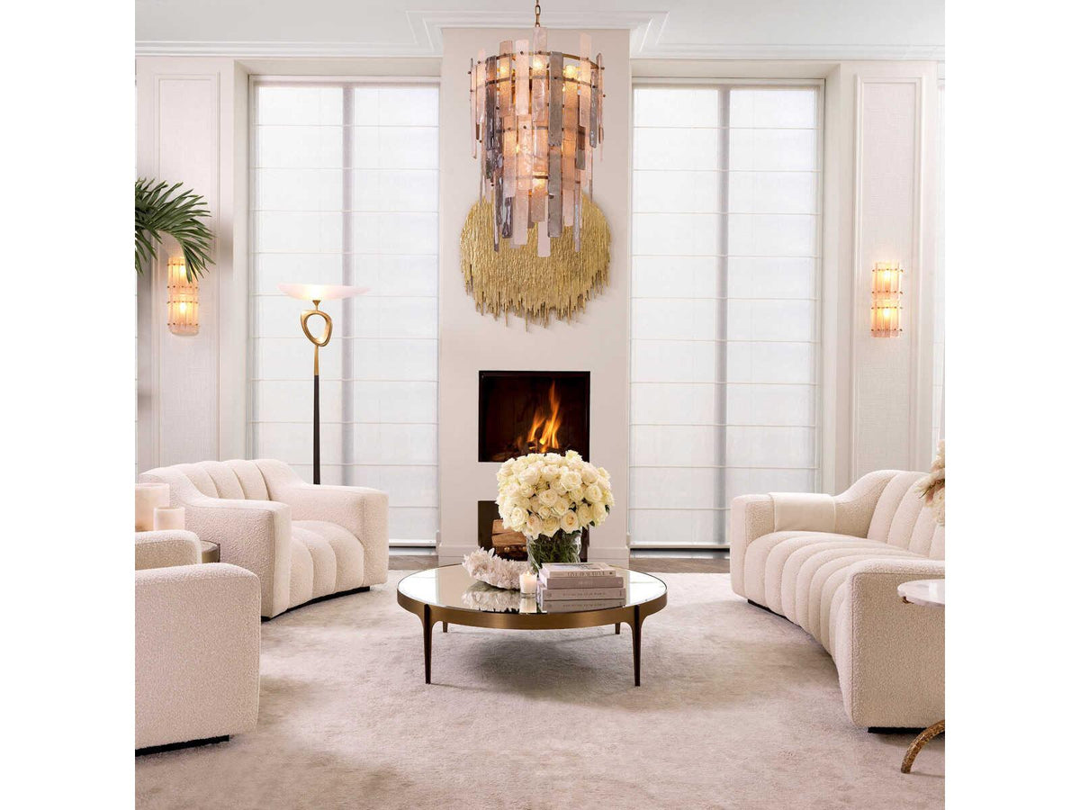 Artemisa L Brushed Brass Coffee Table