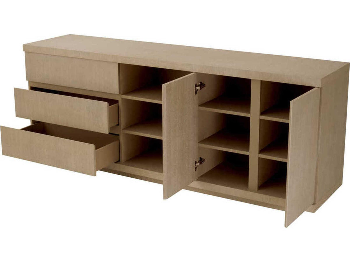 Crosby Washed Oak Veneer Dresser Urban Modern Style