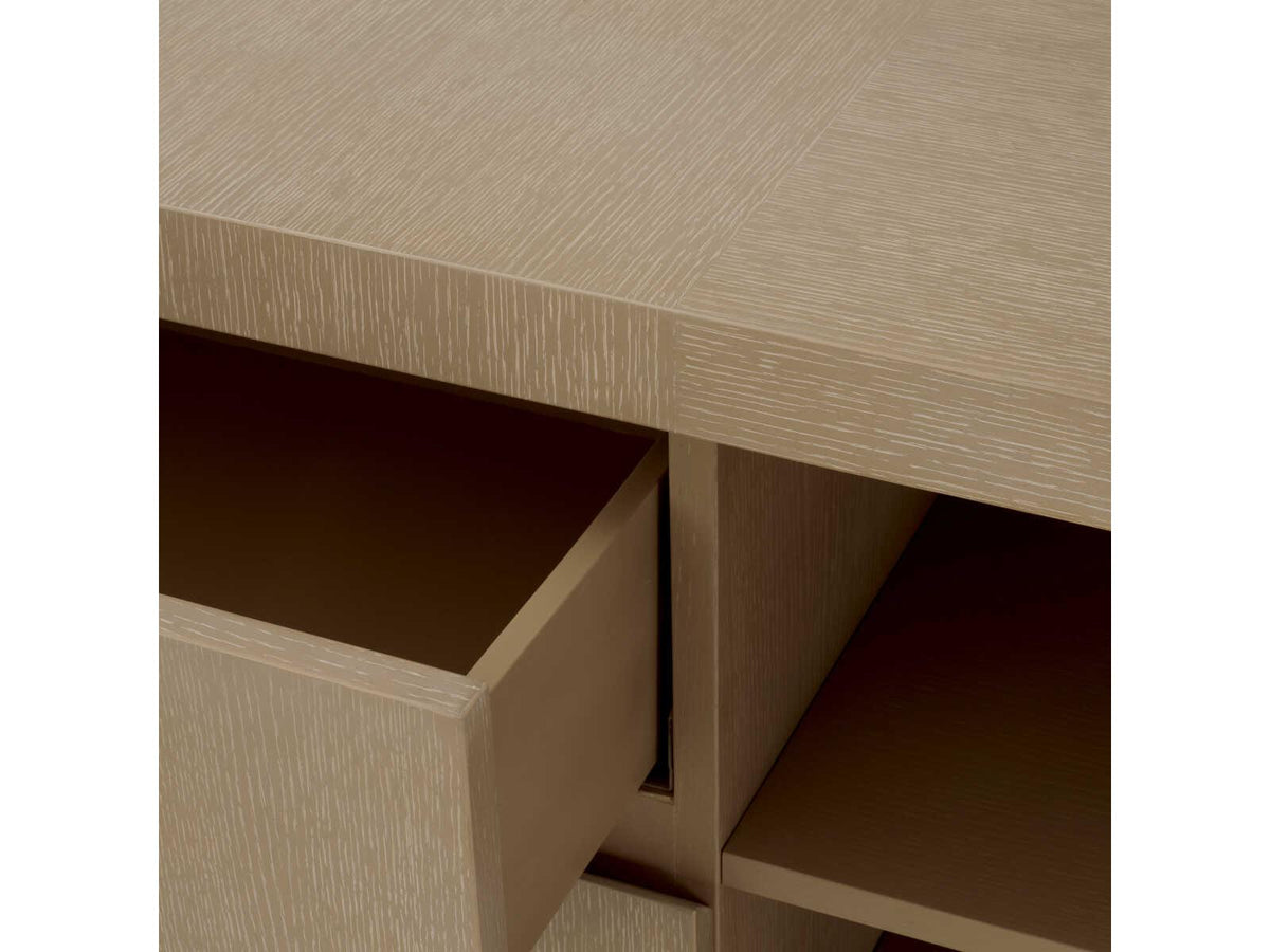 Crosby Washed Oak Veneer Dresser Urban Modern Style