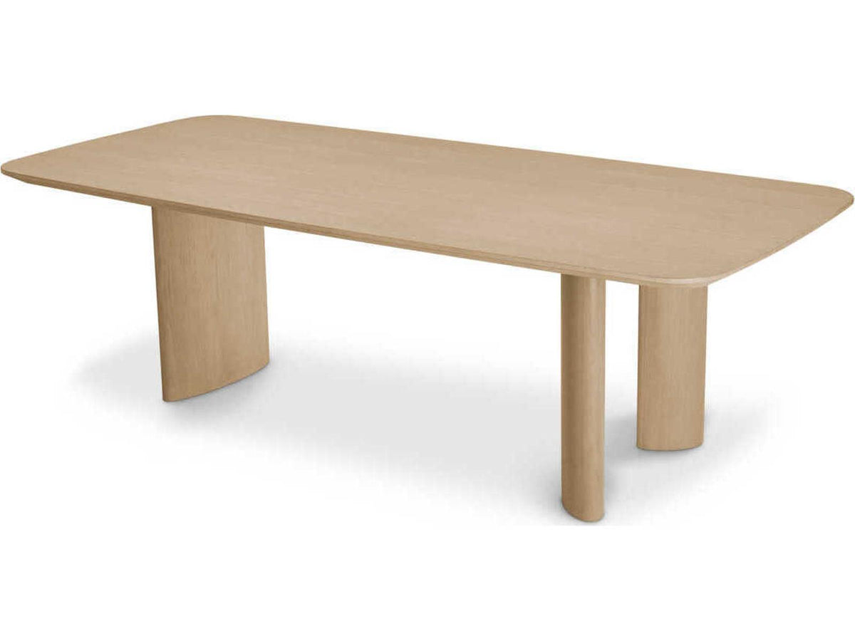 Harmonie S Rectangle Dining Table in Natural Oak Veneer
