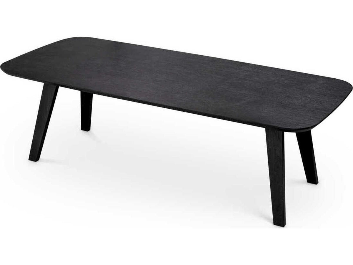 Glover Rectangular Dining Table in Charcoal Grey Oak Veneer