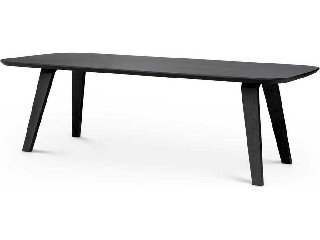 Glover Rectangular Dining Table in Charcoal Grey Oak Veneer