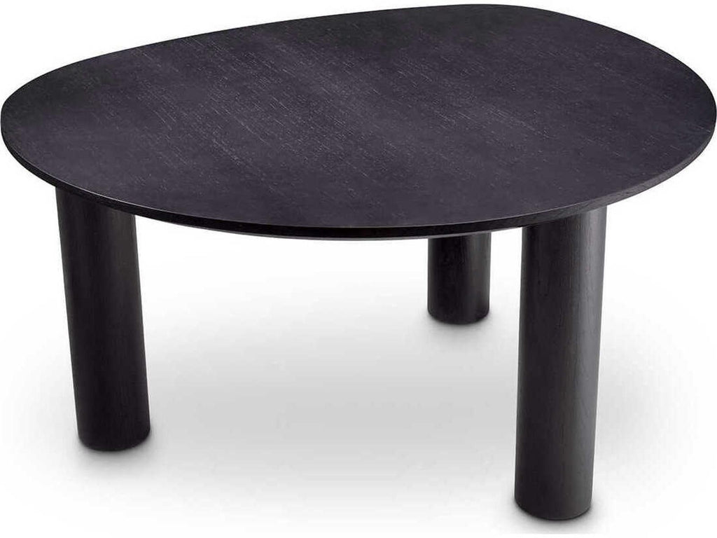 Lombardo Irregular Black Veneer Dining Table