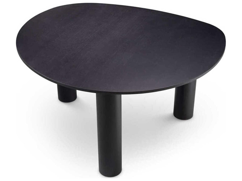 Lombardo Irregular Black Veneer Dining Table