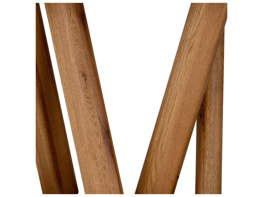 Bayshore Oak Wood Console Table with Forest-Inspired Legs