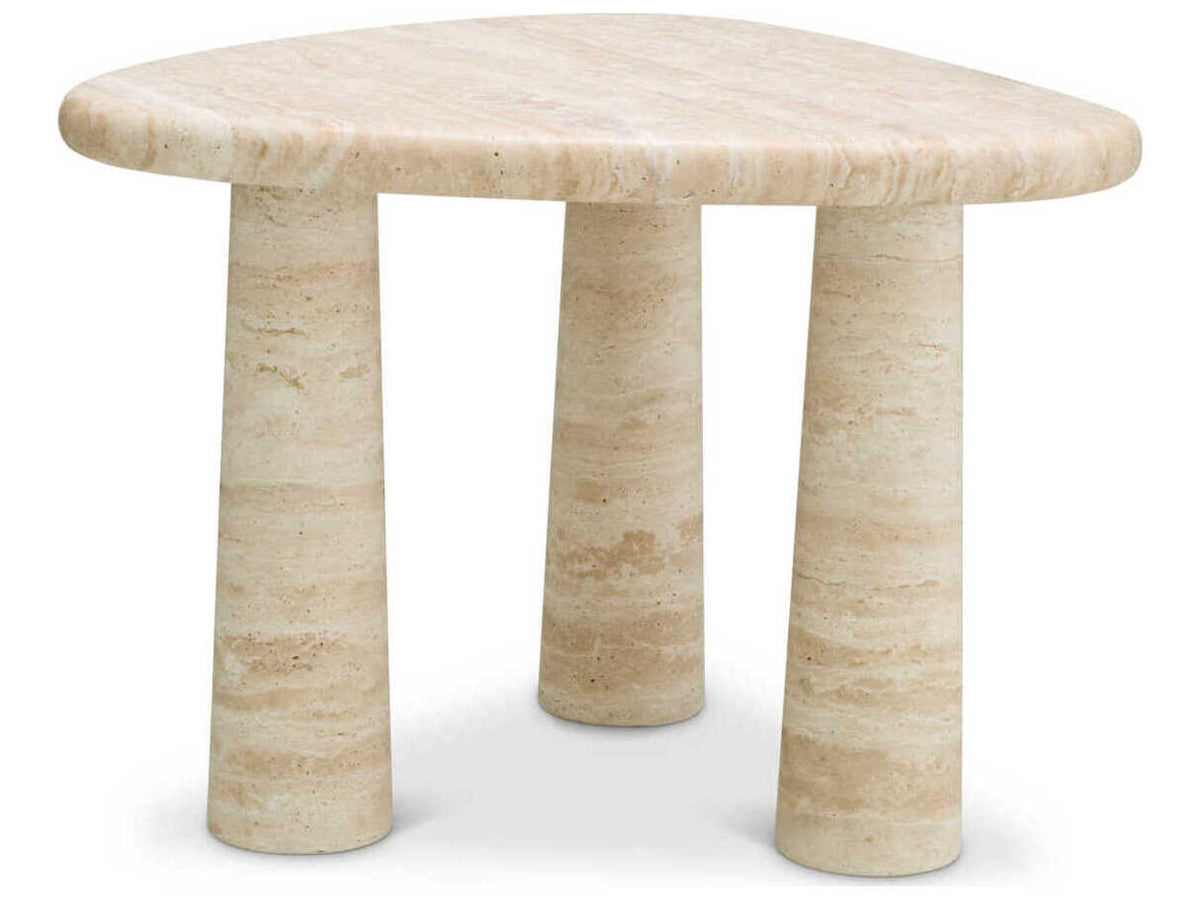Larino S Travertine Side Table