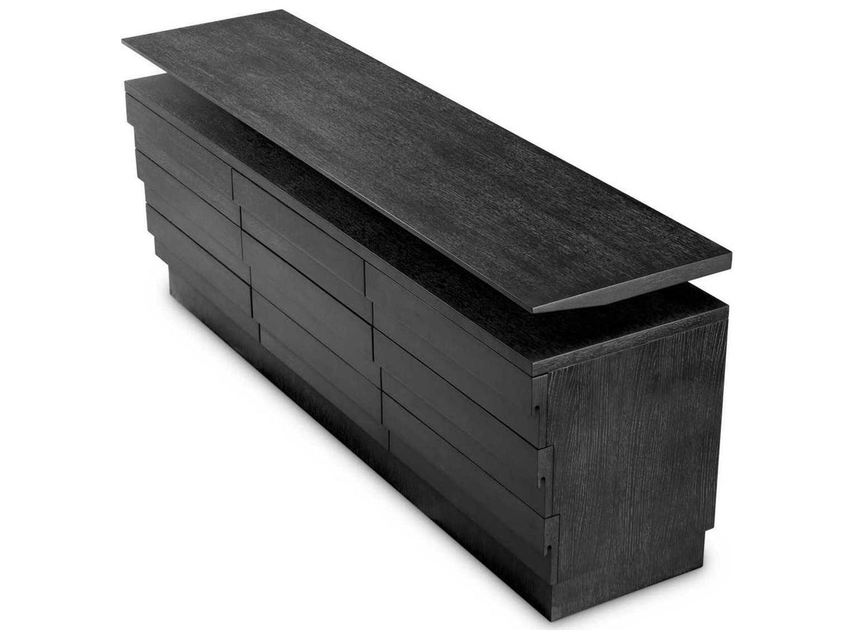 Quintino Dresser Charcoal Grey Oak Veneer