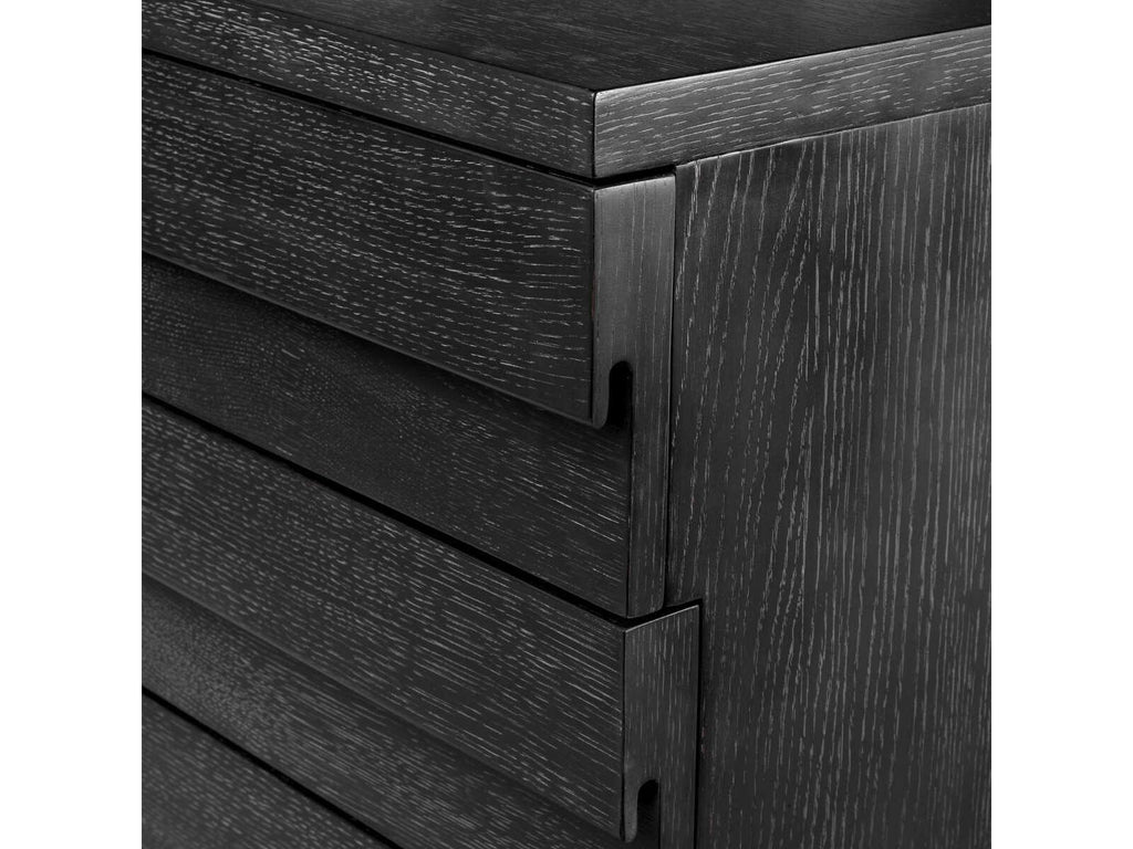 Quintino Dresser Charcoal Grey Oak Veneer