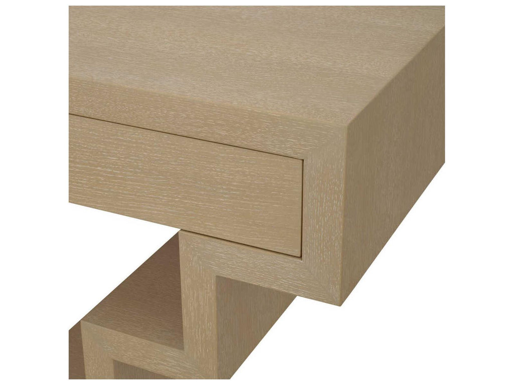 Rialto Washed Oak Veneer Console Table Modern