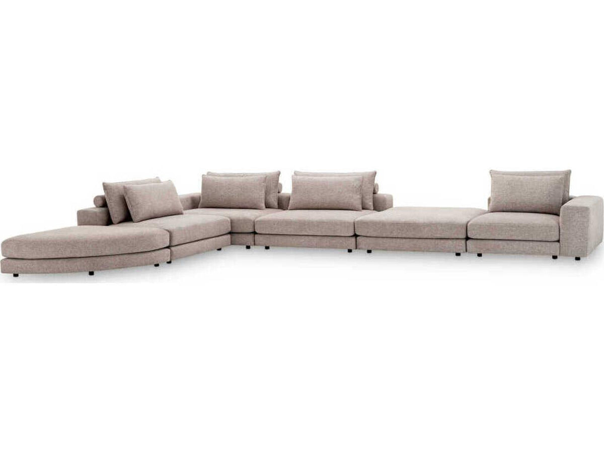 Lounge Club Nuoro Greige Modular Sectional Sofa