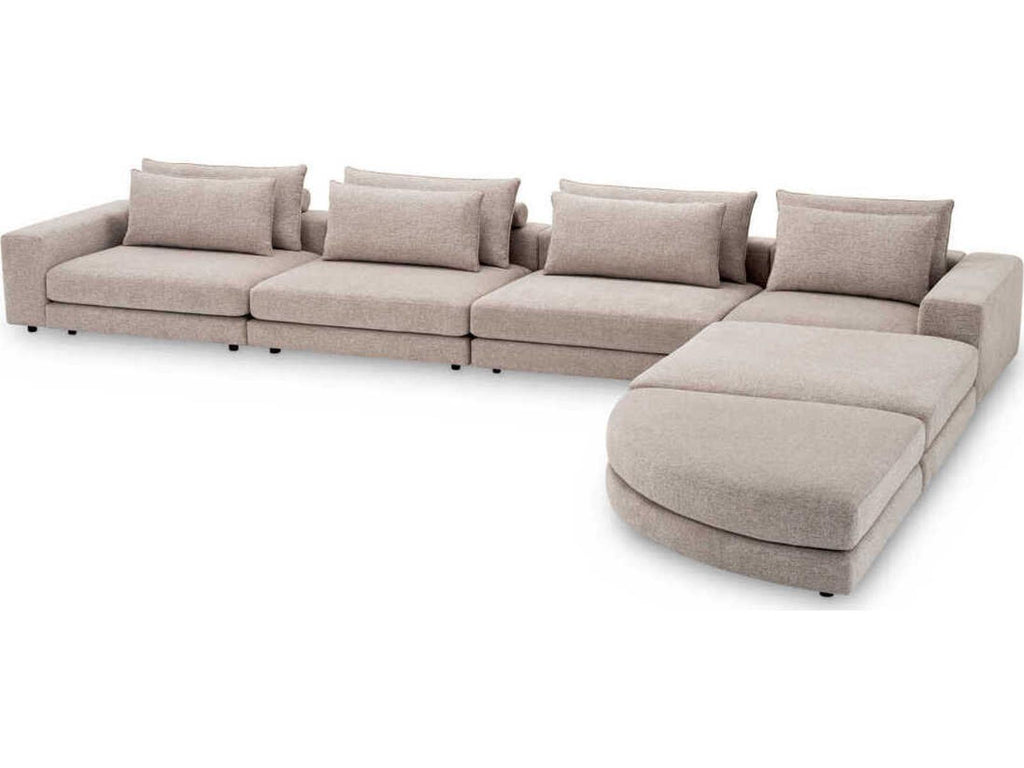 Lounge Club Nuoro Greige Modular Sectional Sofa