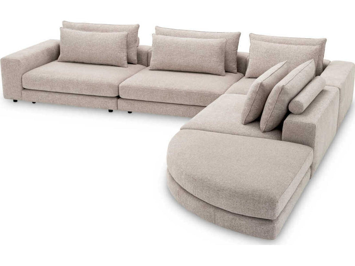 Lounge Club Nuoro Greige Modular Sectional Sofa