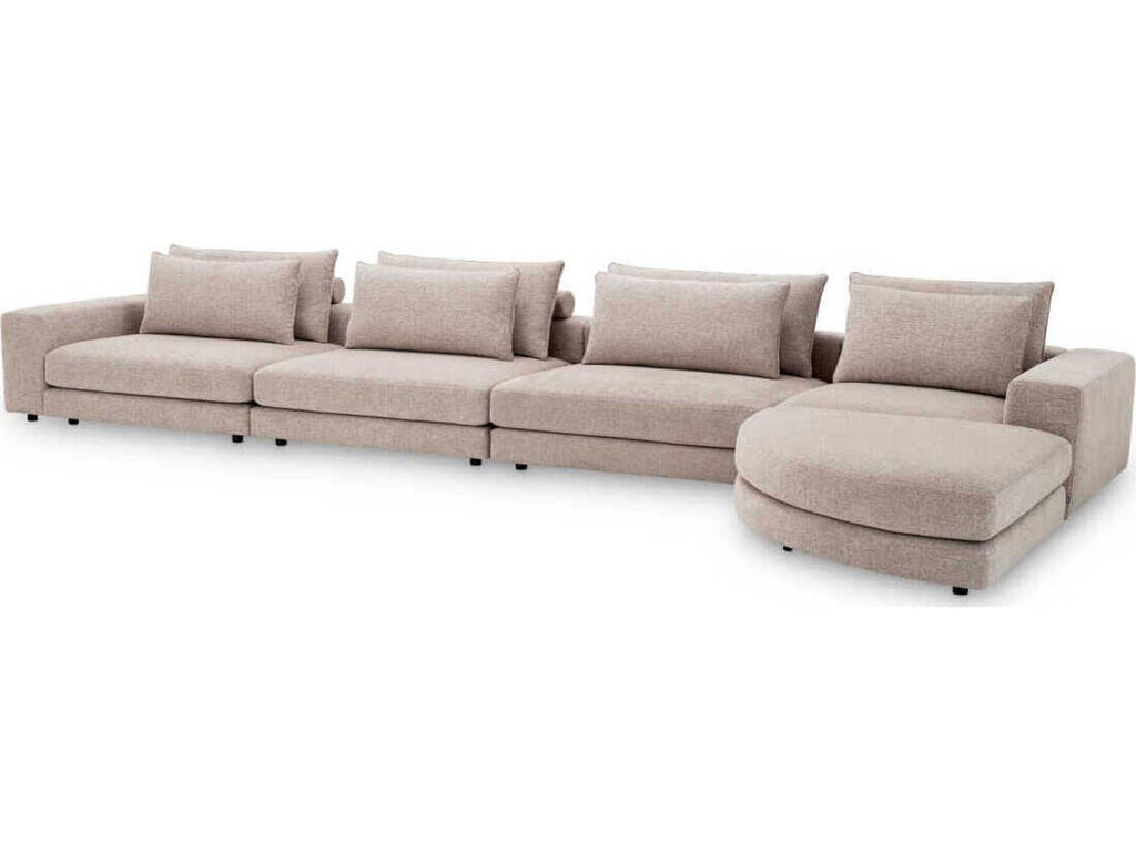 Lounge Club Nuoro Greige Modular Sectional Sofa