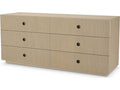 Dimitrios Dresser Washed Oak Veneer with Bronze Accents