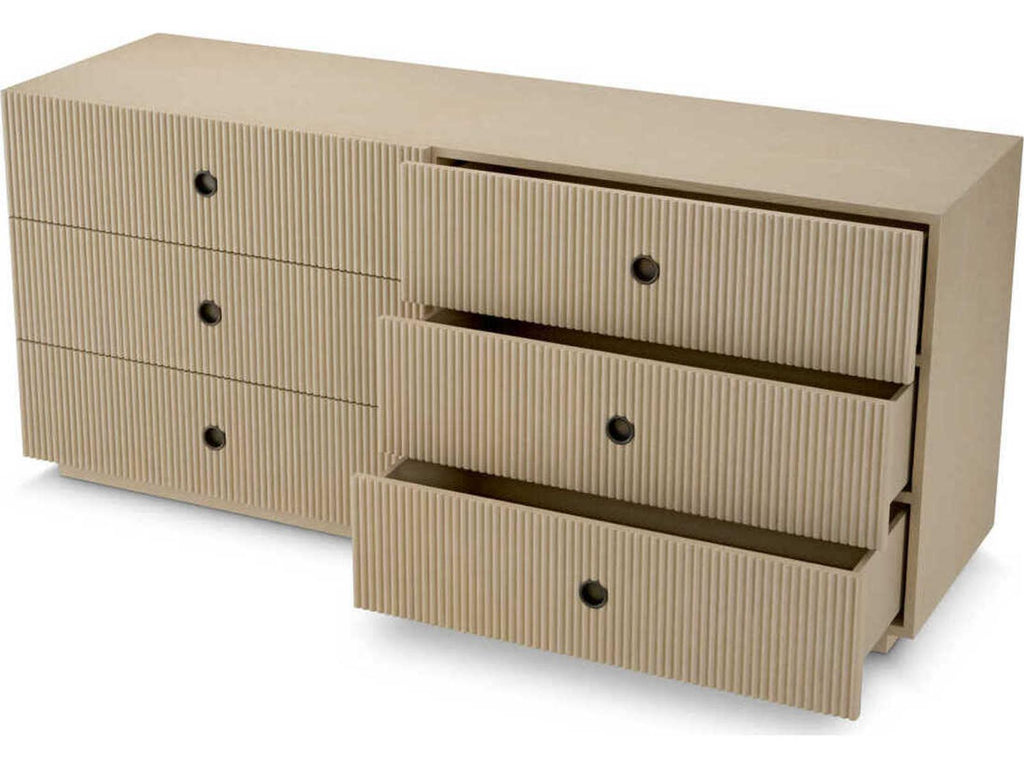 Dimitrios Dresser Washed Oak Veneer with Bronze Accents