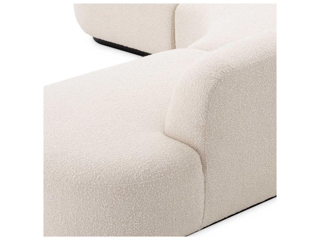 Bjorn Boucle Cream Upholstered Modular Sectional Sofa