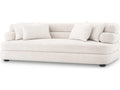 Malaga 3-Seat Polyester Blend Sofa in Lyssa Off-White